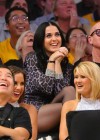 Katy Perry - at Staples Center in LA watching the Lakers vs Mavericks game